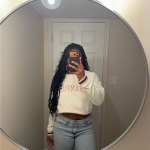 Champion Cream Cropped Sweatshirt